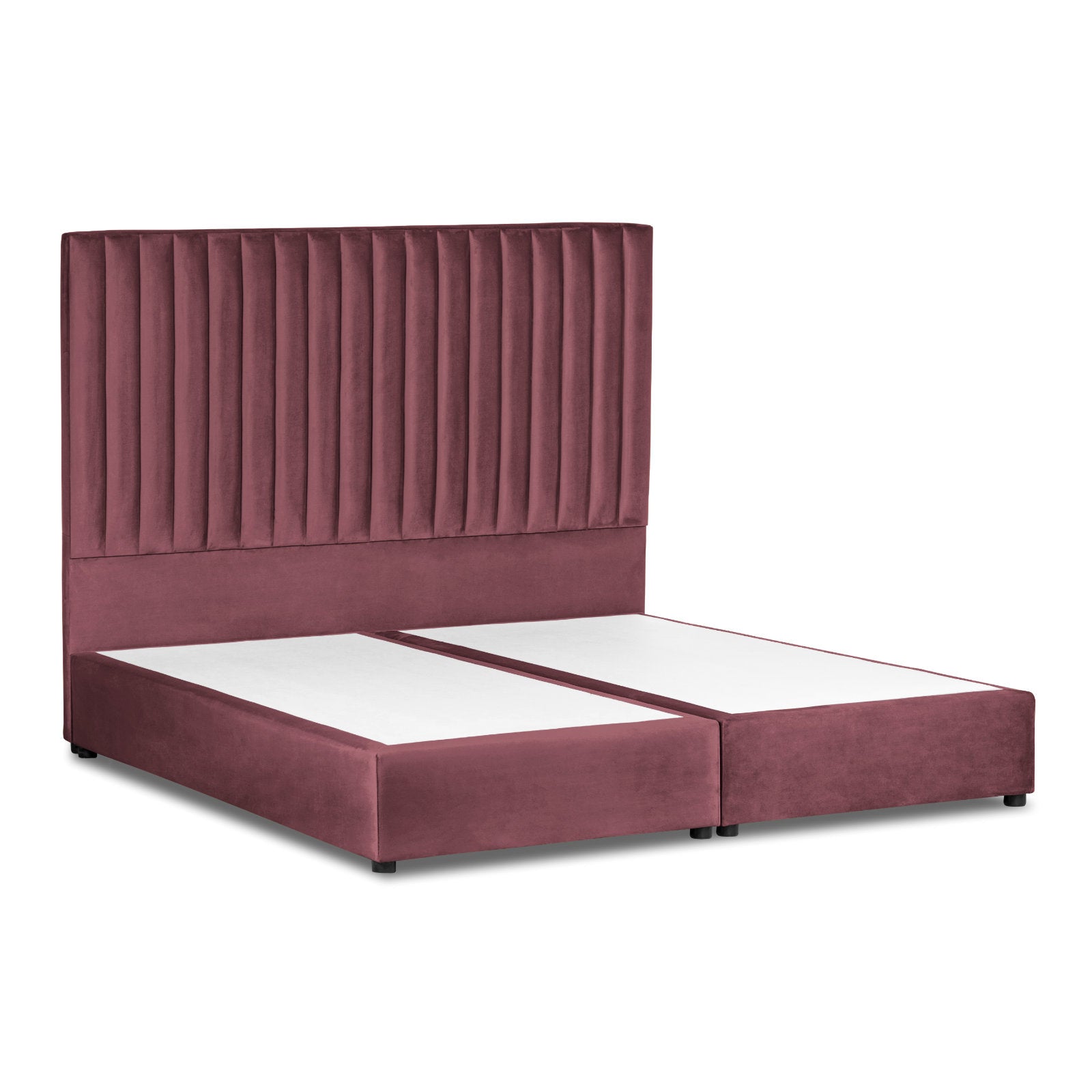 In House | Victoria Bed Frame Velvet Dark Pink 200x100