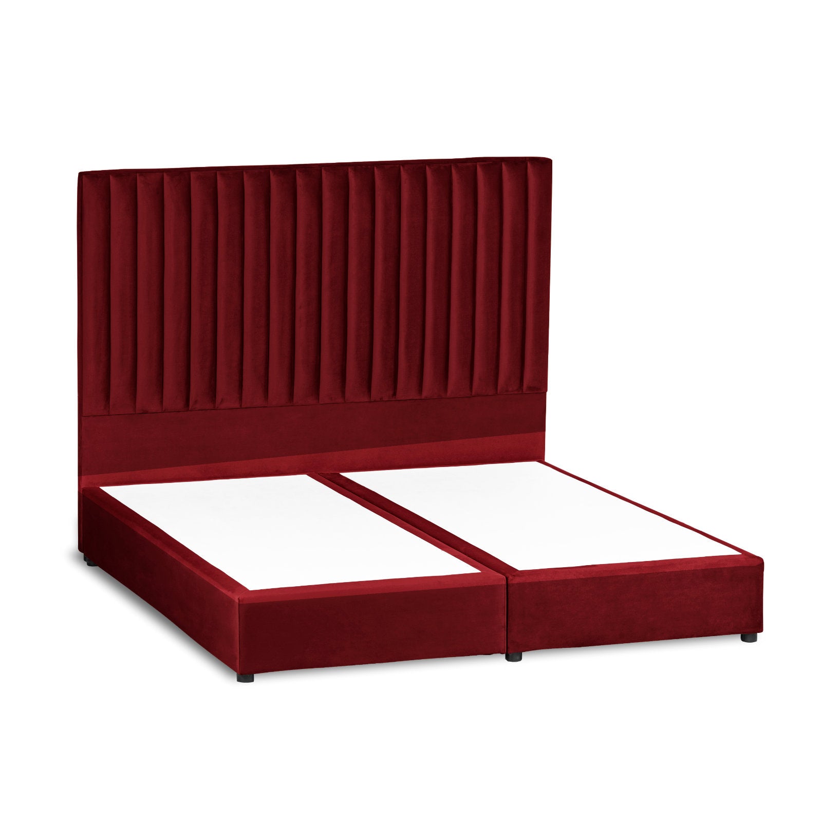 In House | Victoria Bed Frame Velvet Burgundy 200x140