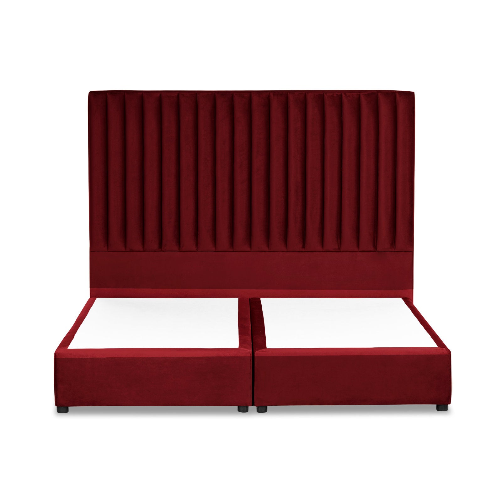 In House | Victoria Bed Frame Velvet Burgundy 200x150