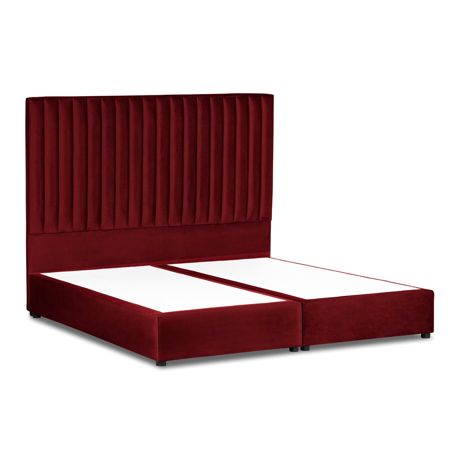 In House | Victoria Bed Frame Velvet Burgundy 200x150