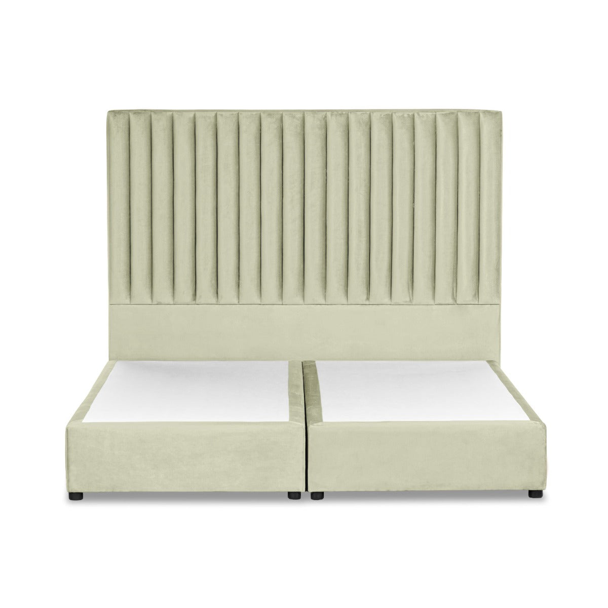 In House | Victoria Bed Frame Velvet Ivory 200x140