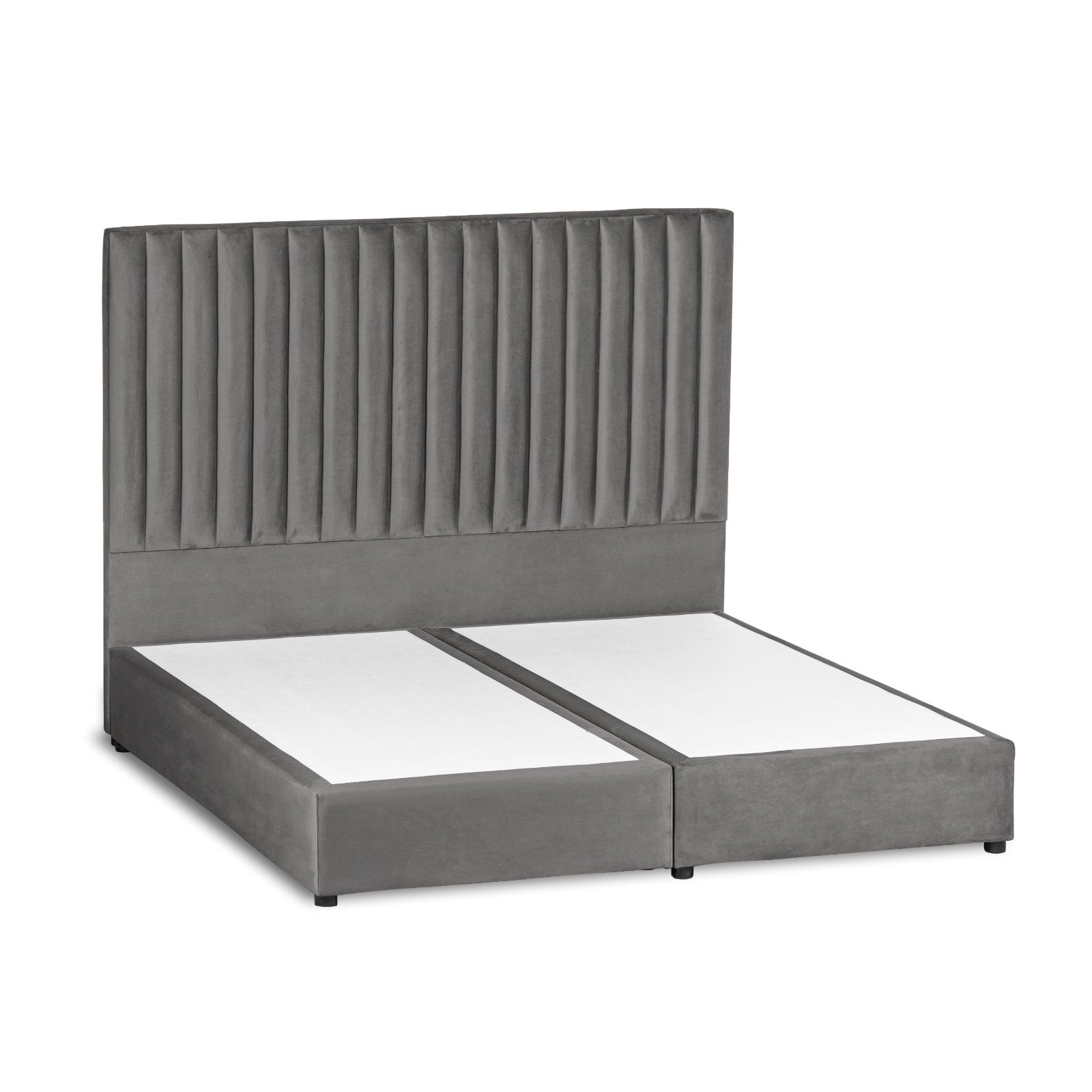 In House | Paris Bed Frame Velvet Grey 200x160