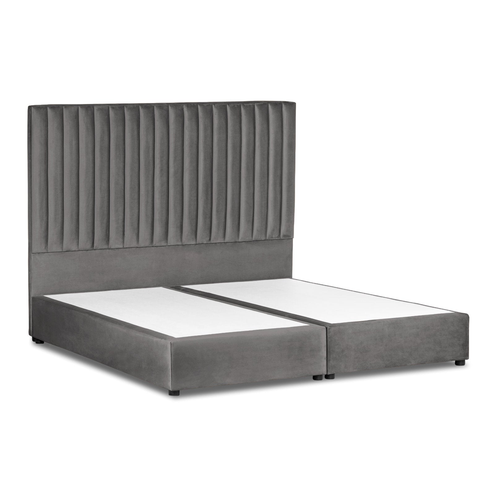 In House | Victoria Bed Frame Velvet Grey 200x150
