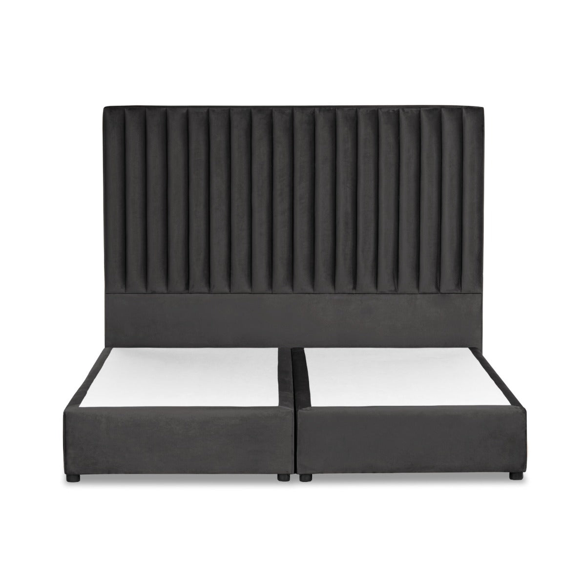 In House | Paris Bed Frame Velvet Dark Grey 200x160