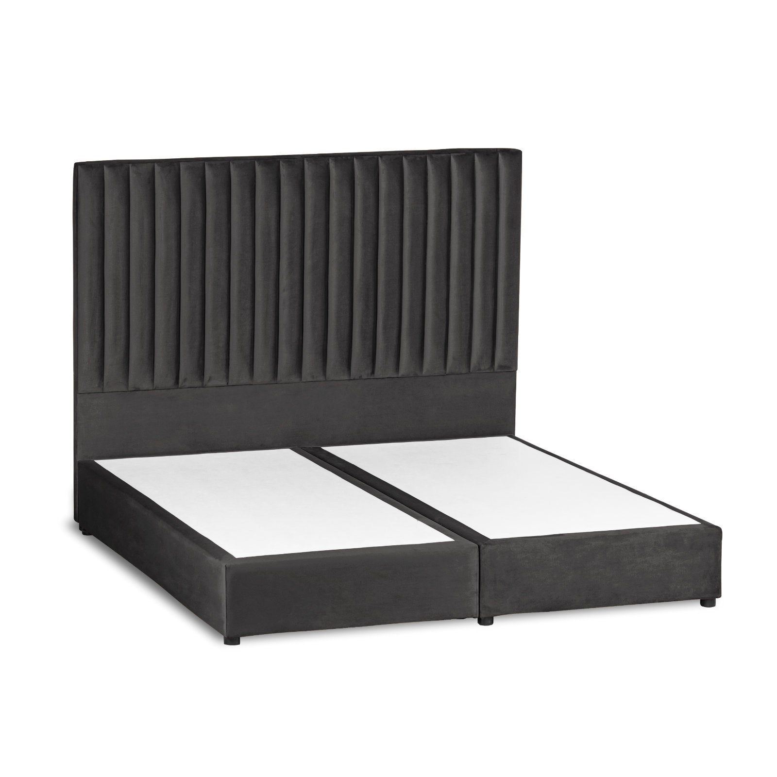 In House | Paris Bed Frame Velvet Dark Grey 200x160