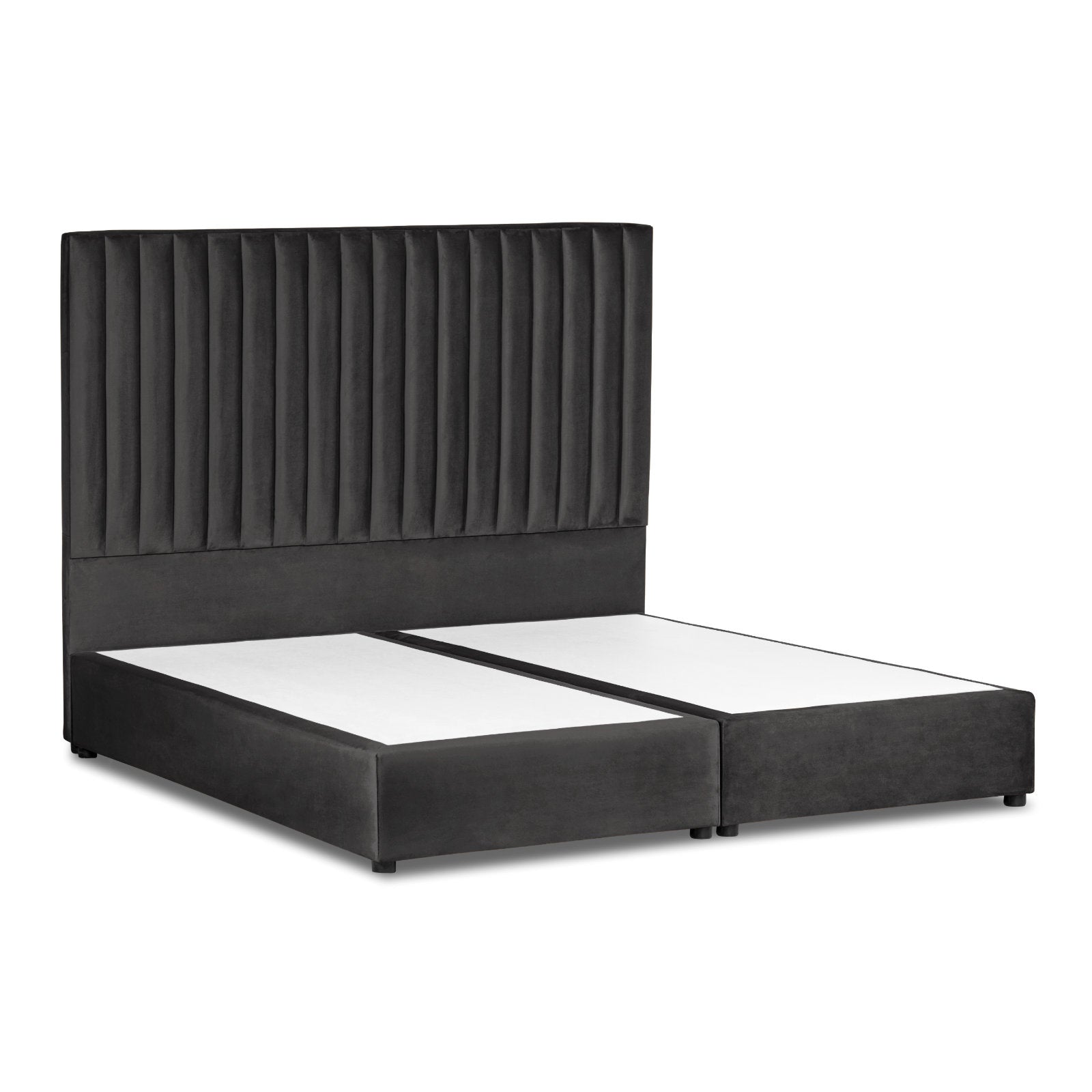 In House | Paris Bed Frame Velvet Dark Grey 200x160