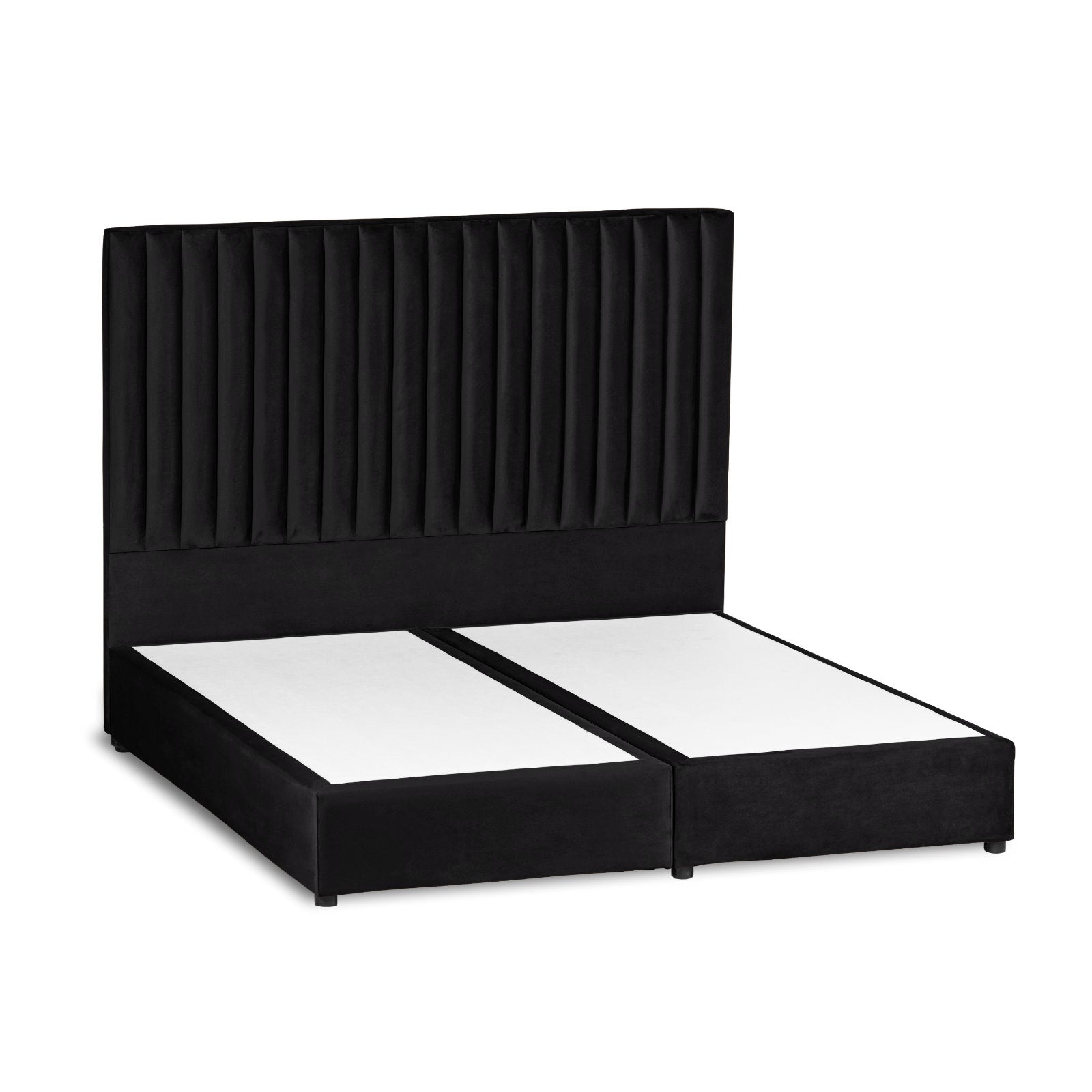 In House | Victoria Bed Frame Velvet Black 200x150