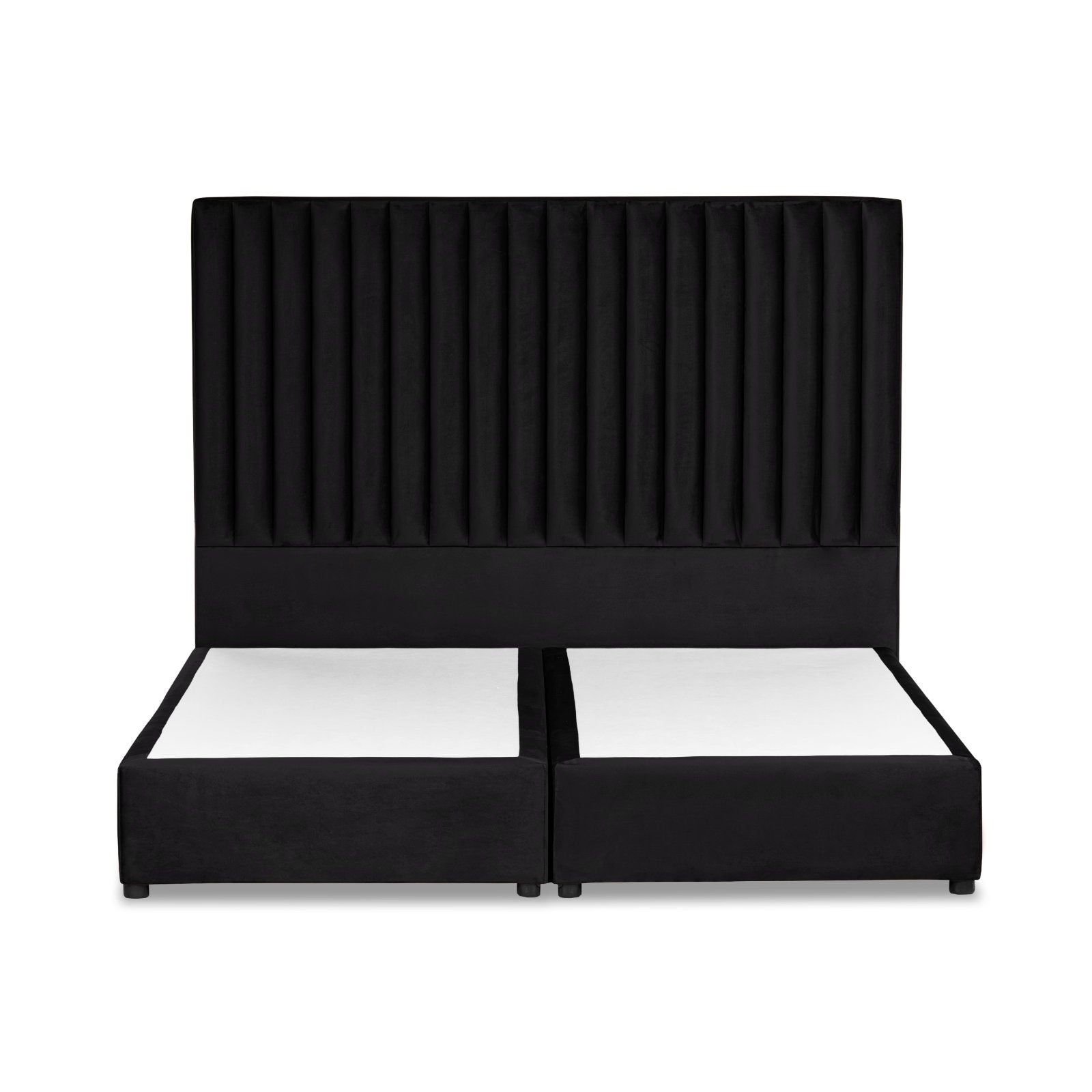 In House | Victoria Bed Frame Velvet Black 200x100