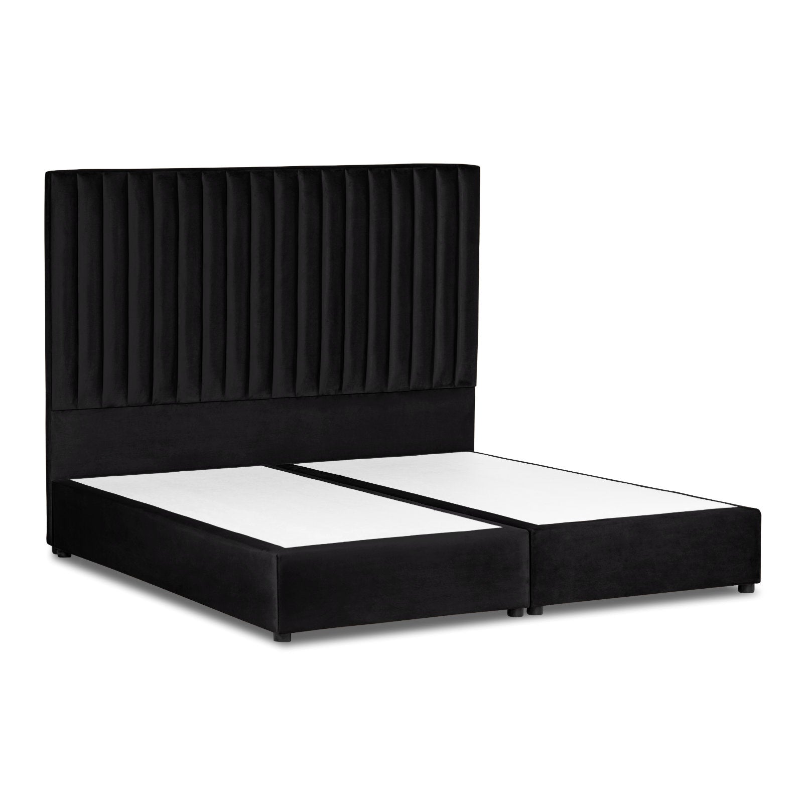 In House | Victoria Bed Frame Velvet Black 200x150