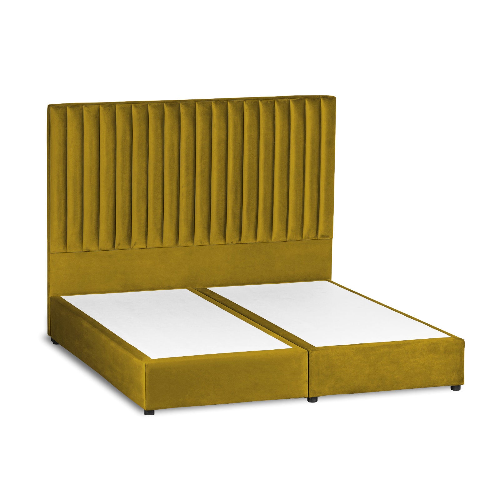 In House | Victoria Bed Frame Velvet Gold 200x150