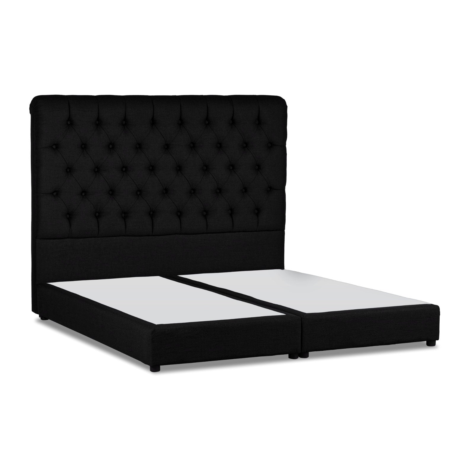 In House | Paris Bed Frame Velvet Black 200x180