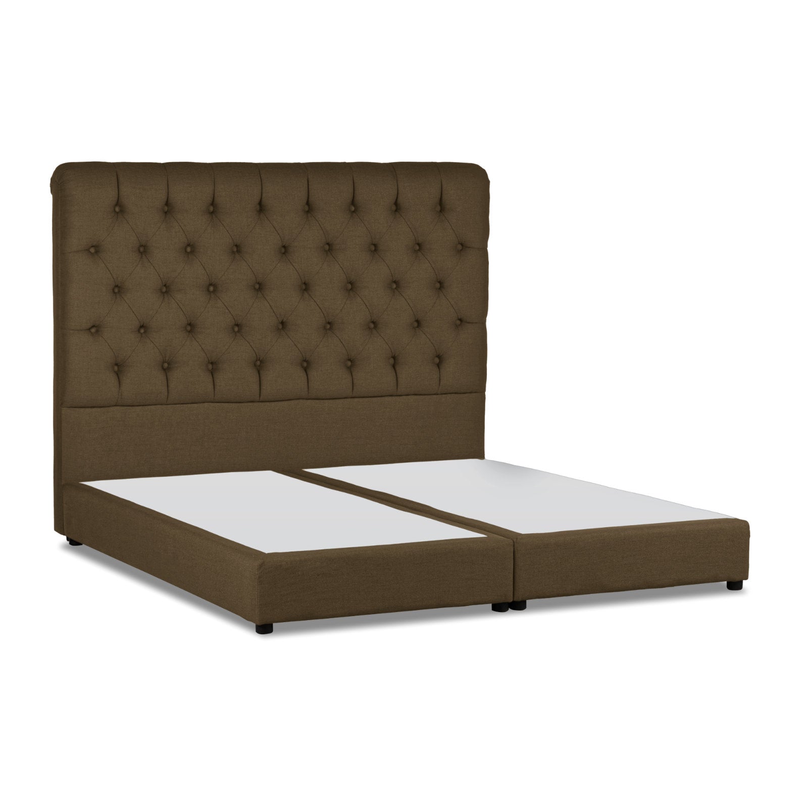 In House | Paris Bed Frame Velvet Brown 200x160
