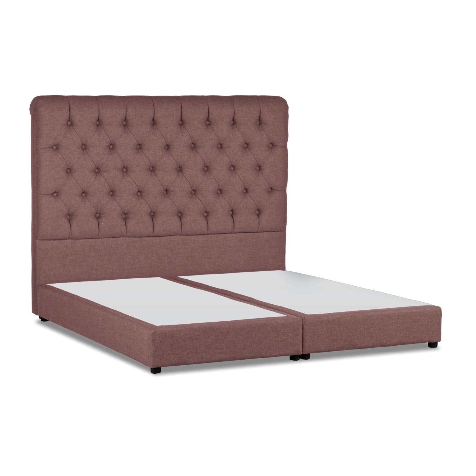 In House | Paris Bed Frame Velvet Dark Pink 200x180