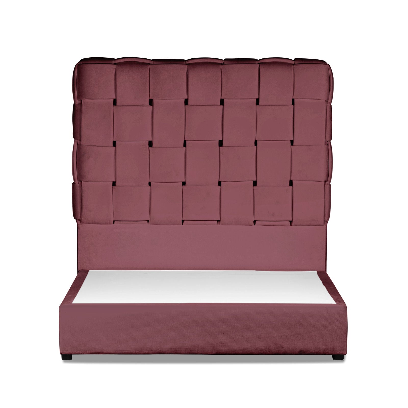In House | Taj Bed Frame Velvet Dark Pink 200x160
