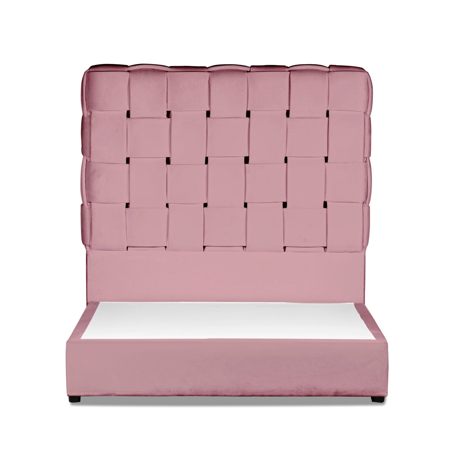 In House | Roma Bed Frame Velvet Light Pink 200x120