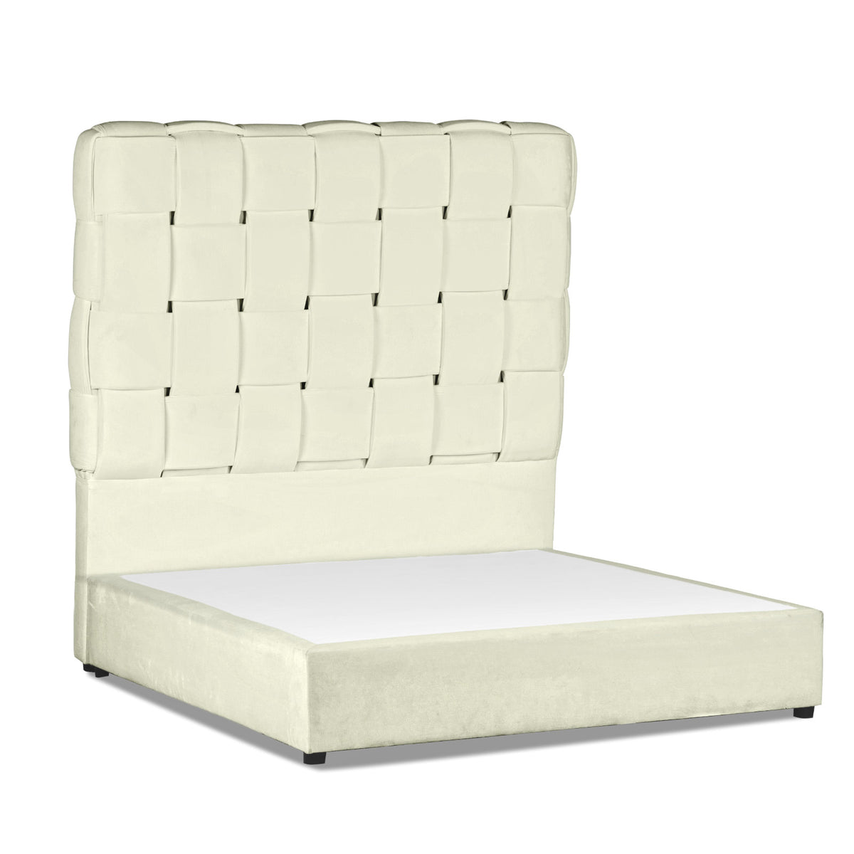 In House | Roma Bed Frame Velvet Ivory 200x100