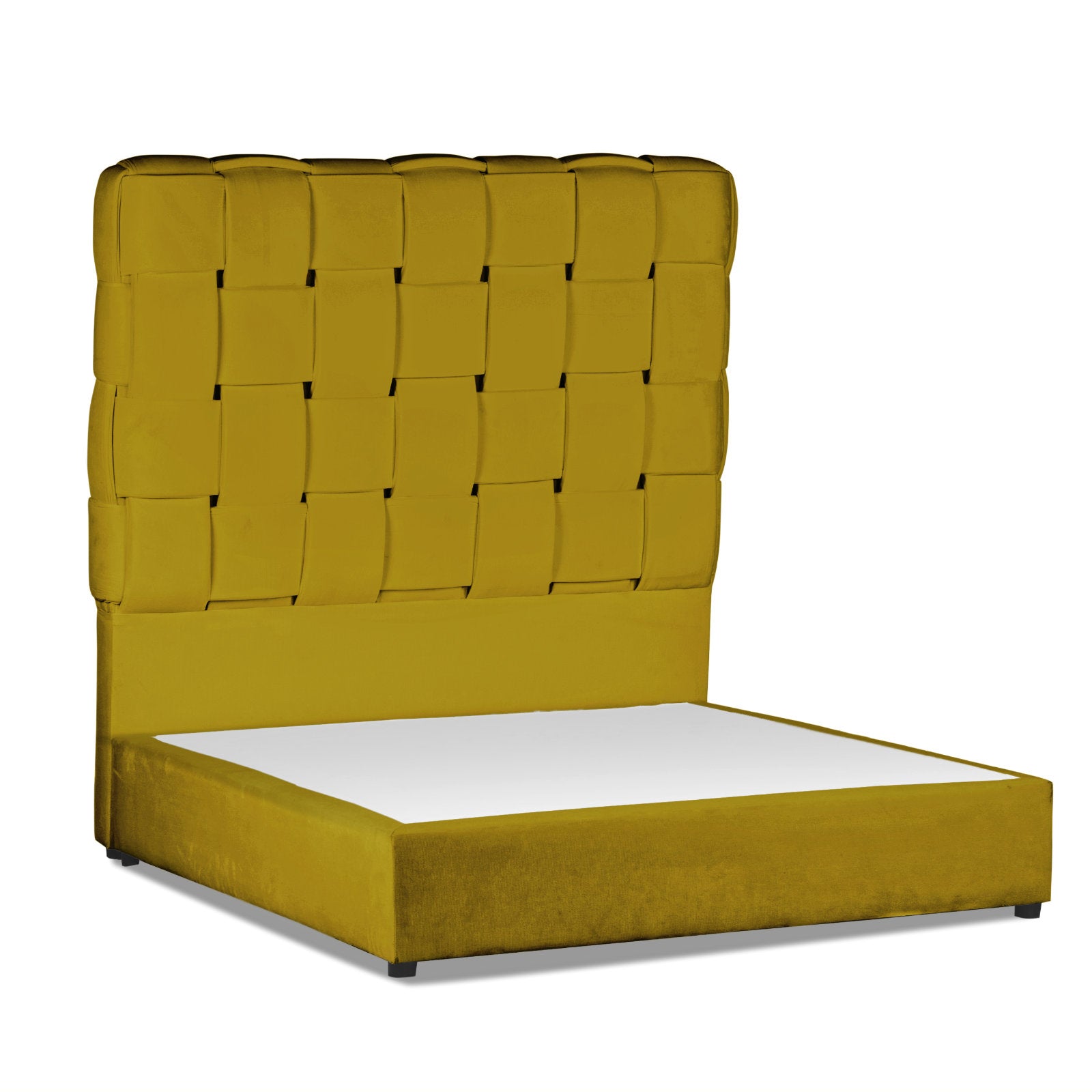 In House | Taj Bed Frame Velvet Gold 200x160