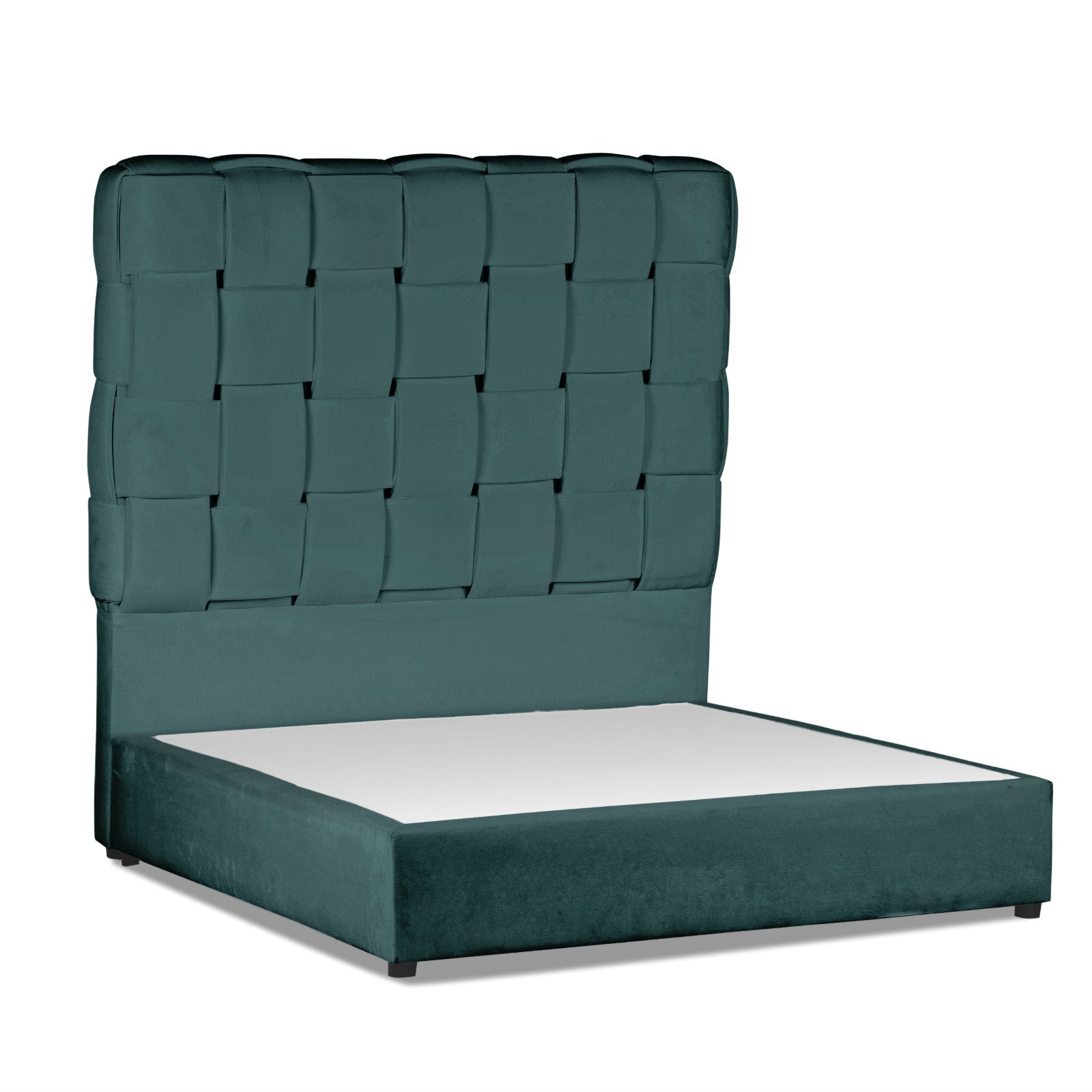 In House | Taj Bed Frame Velvet Turquoise 200x160