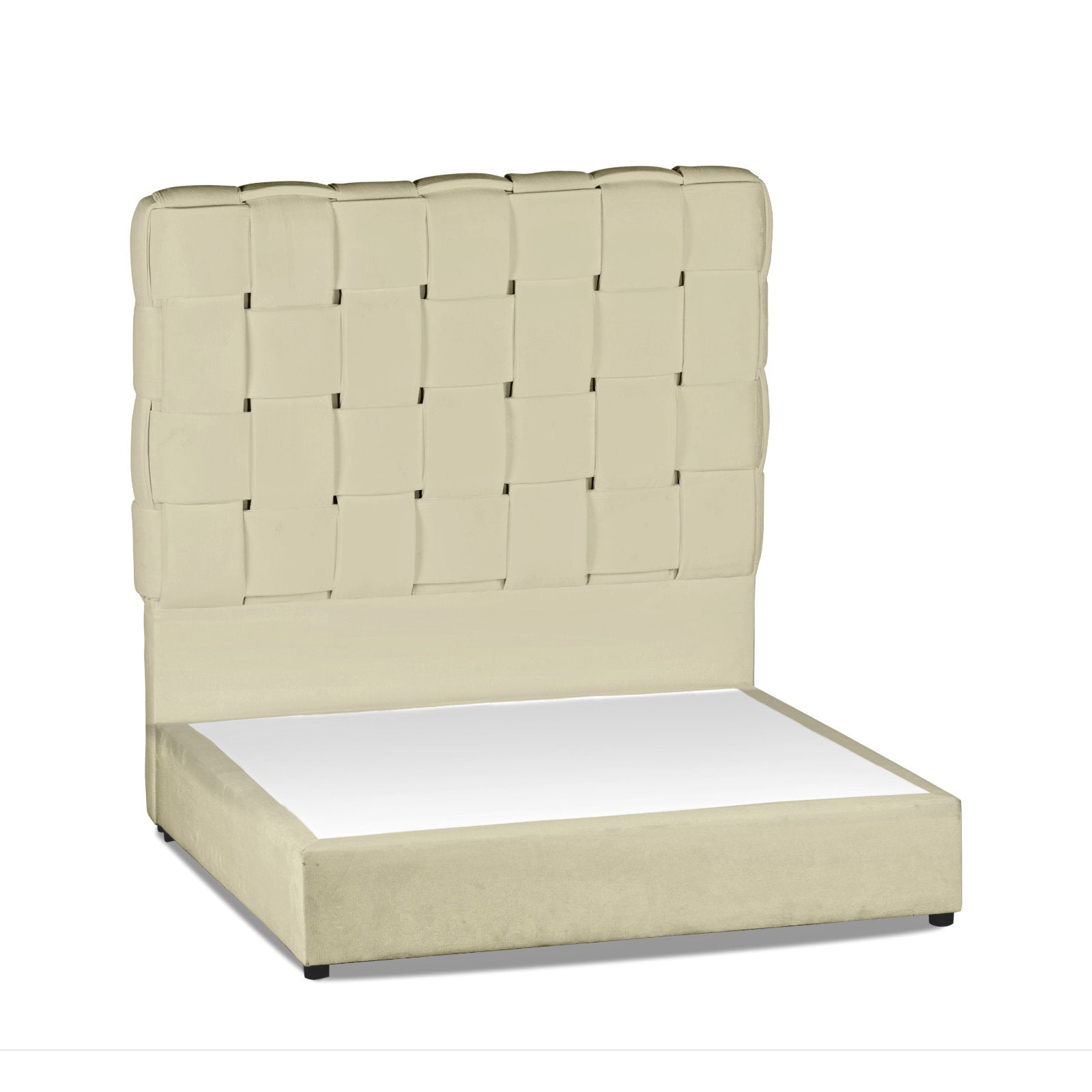 In House | Roma Bed Frame Velvet Beige 200x120
