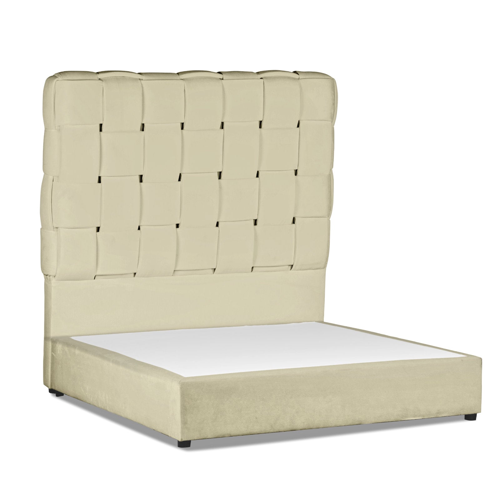 In House | Roma Bed Frame Velvet Beige 200x90