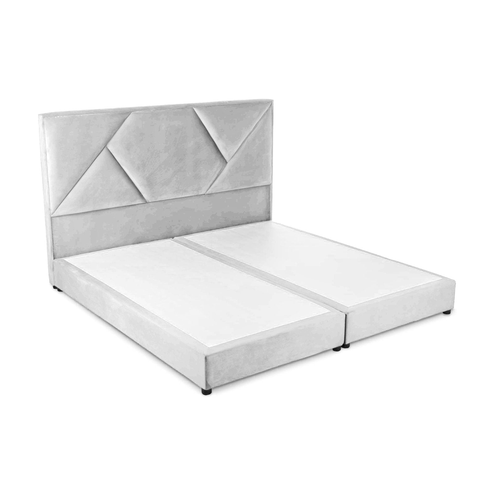 In House | Taj Mahal Bed Frame Linen White 200x200