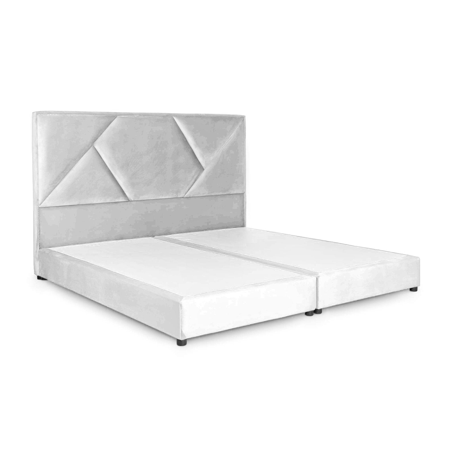 In House | Taj Mahal Bed Frame Linen White 200x200