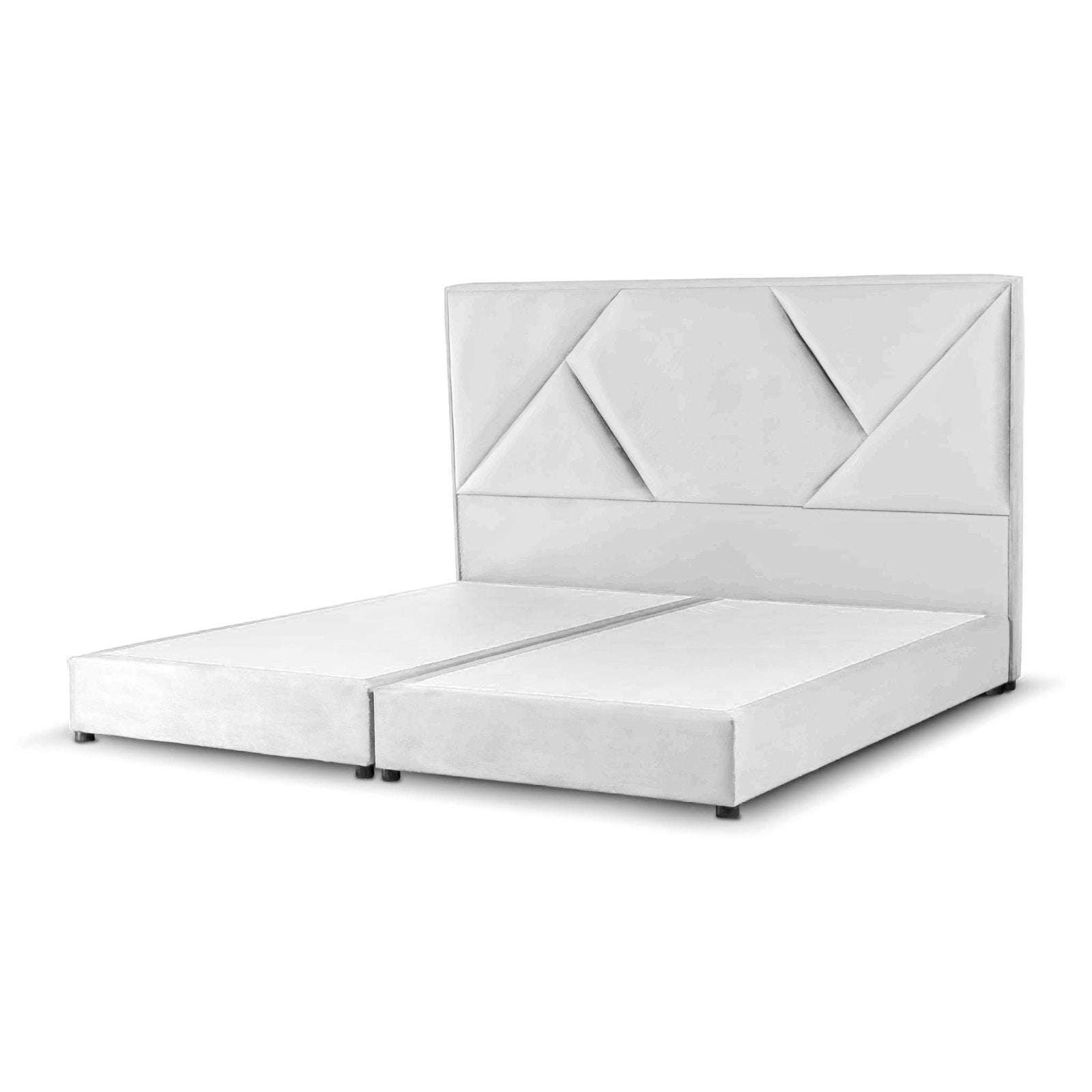 In House | Taj Mahal Bed Frame Linen White 200x200