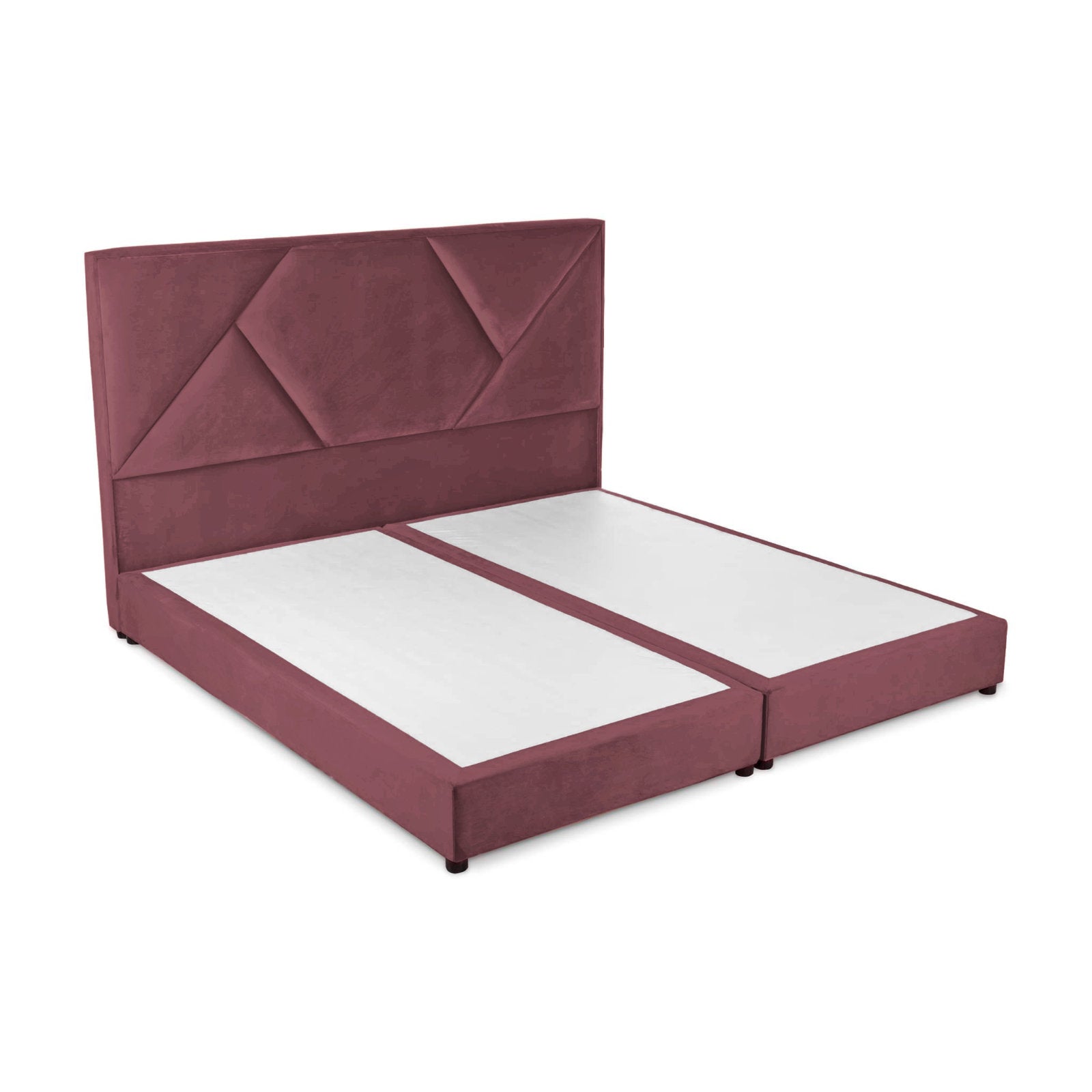 In House | Taj Mahal Bed Frame Linen Dark Pink 200x200