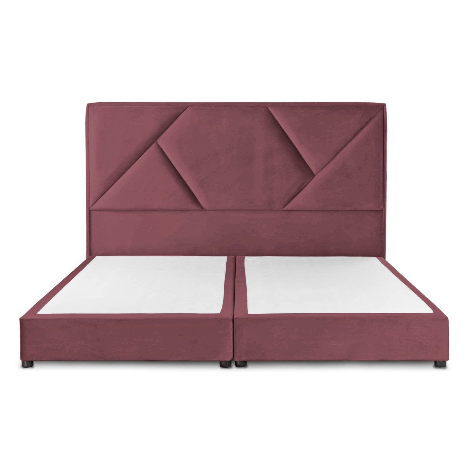 In House | Taj Bed Frame Velvet Dark Pink 200x100