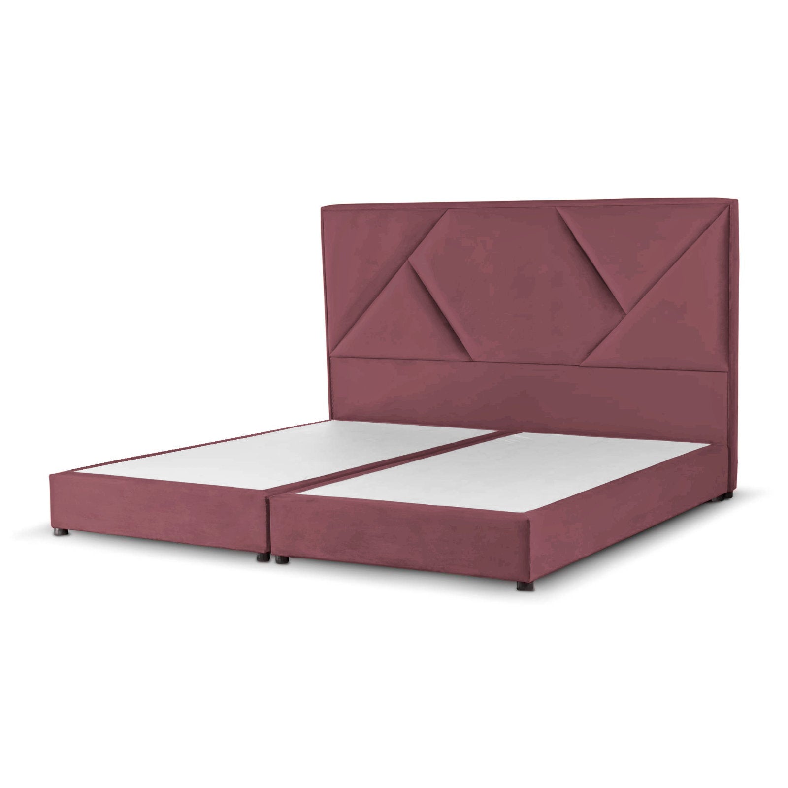 In House | Taj Bed Frame Velvet Dark Pink 200x100