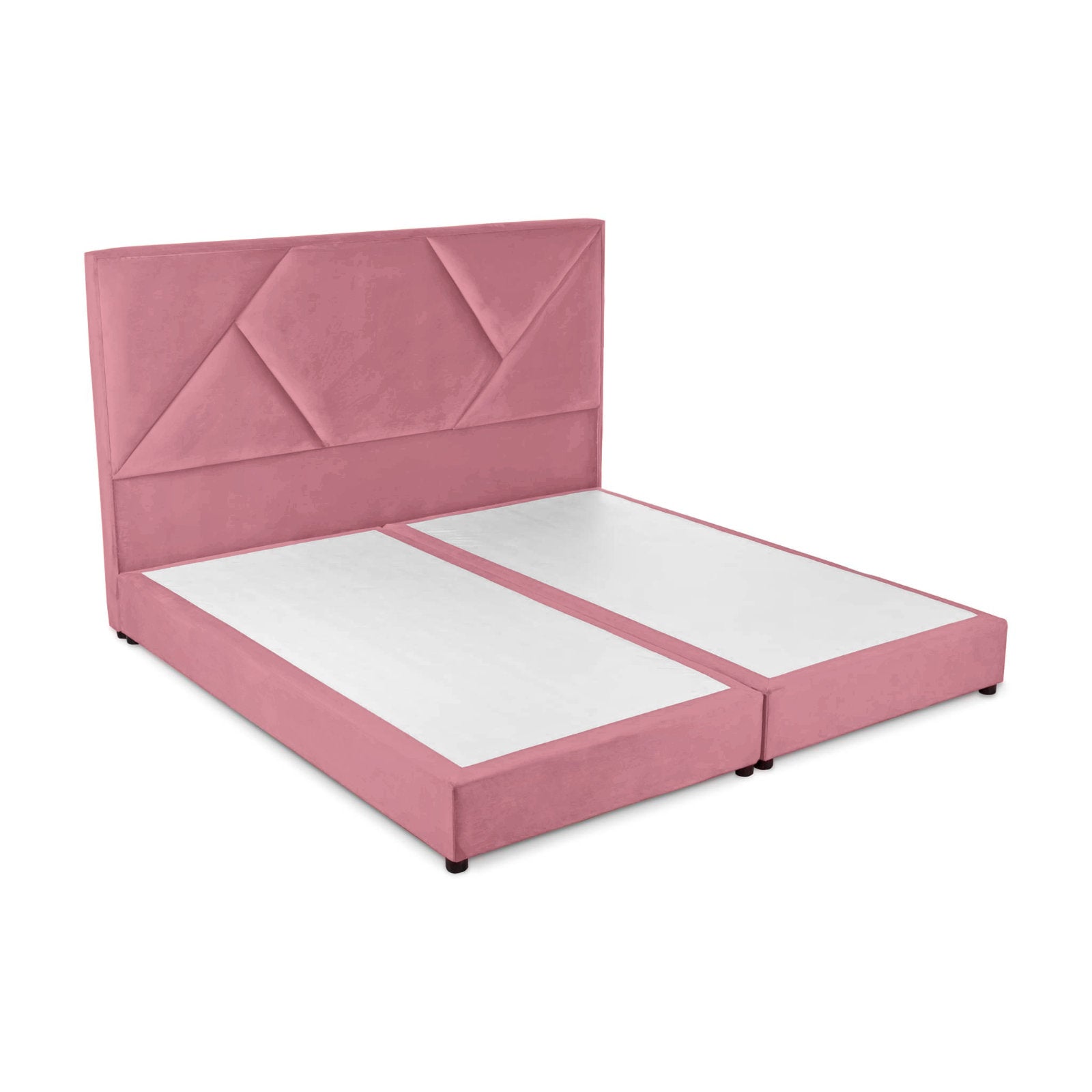 In House | Taj Mahal Bed Frame Linen Light Pink 200x200