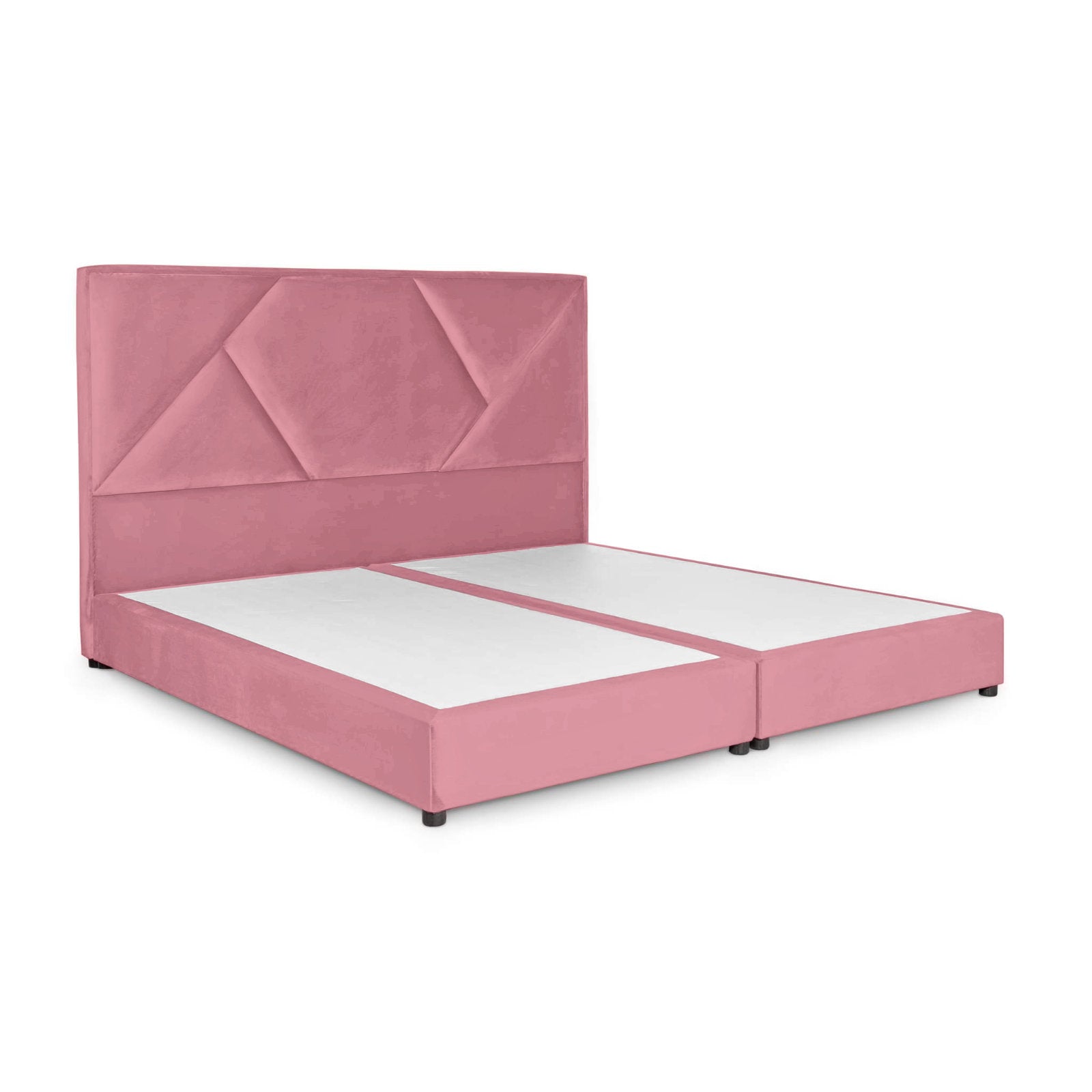 In House | Taj Mahal Bed Frame Linen Light Pink 200x200