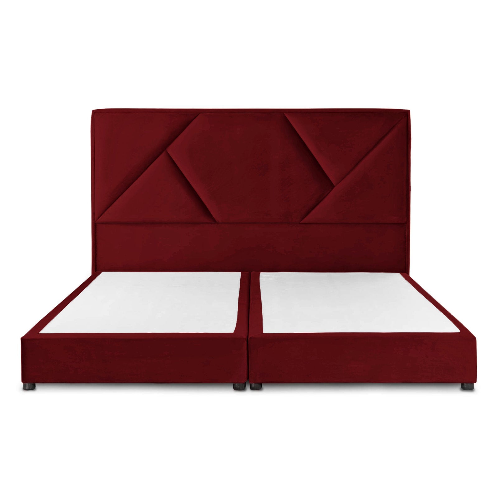 In House | Taj Mahal Bed Frame Linen Burgundy 200x200