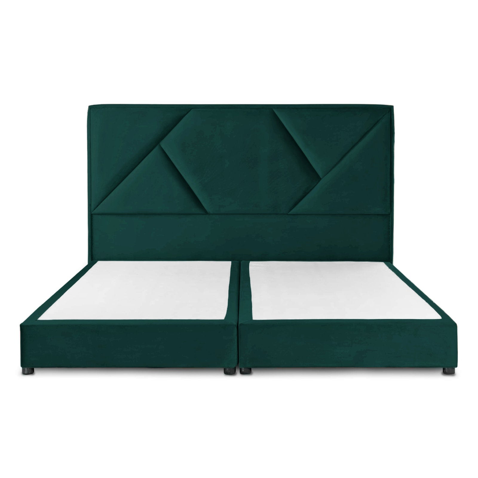 In House | Taj Bed Frame Velvet Dark Green 200x90