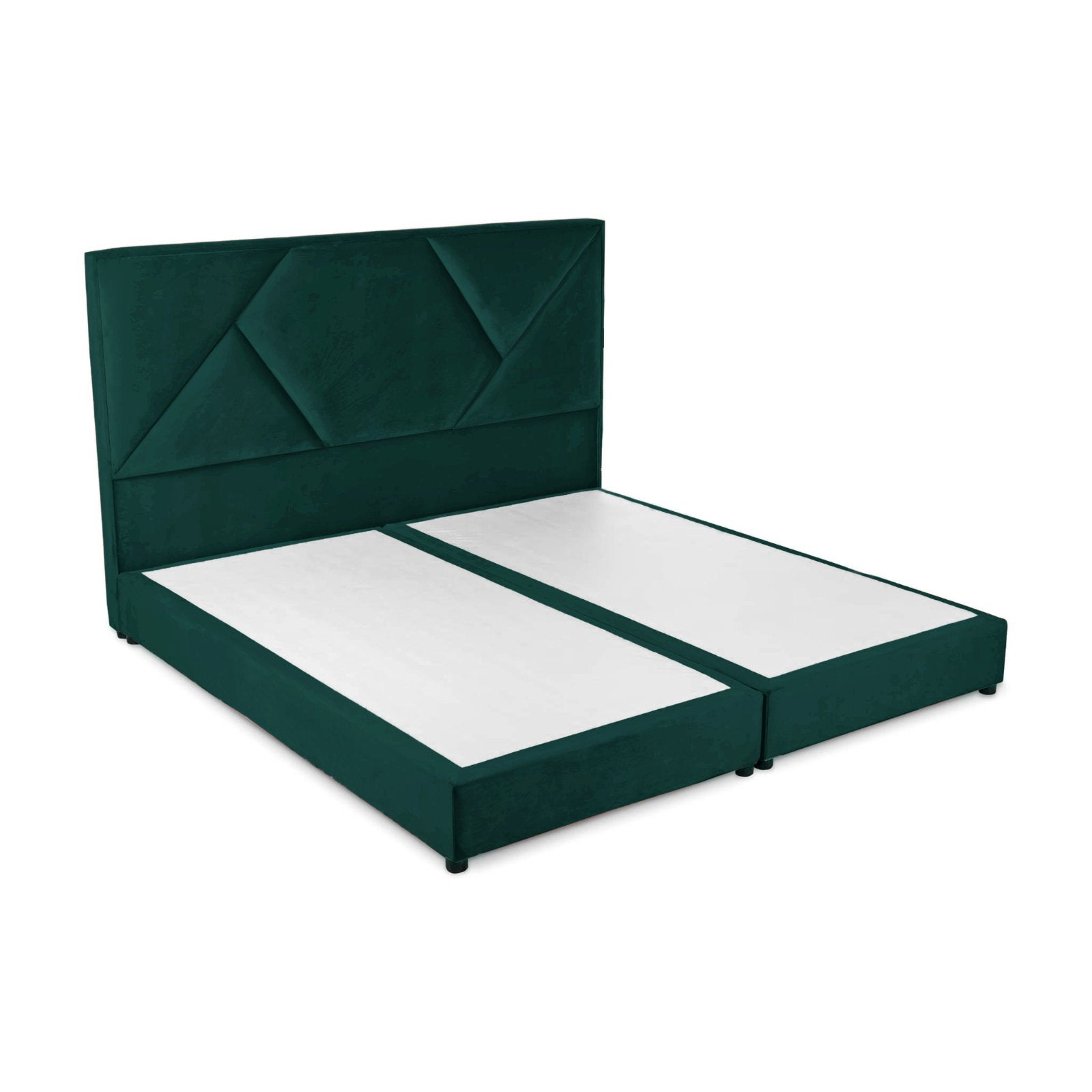 In House | Taj Bed Frame Velvet Dark Green 200x90