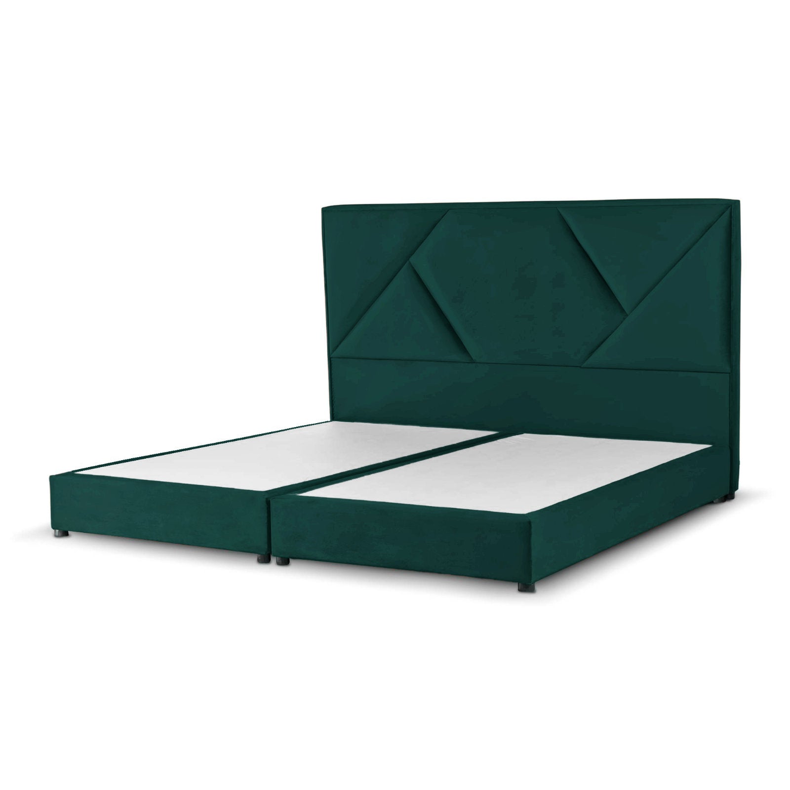 In House | Taj Bed Frame Velvet Dark Green 200x90