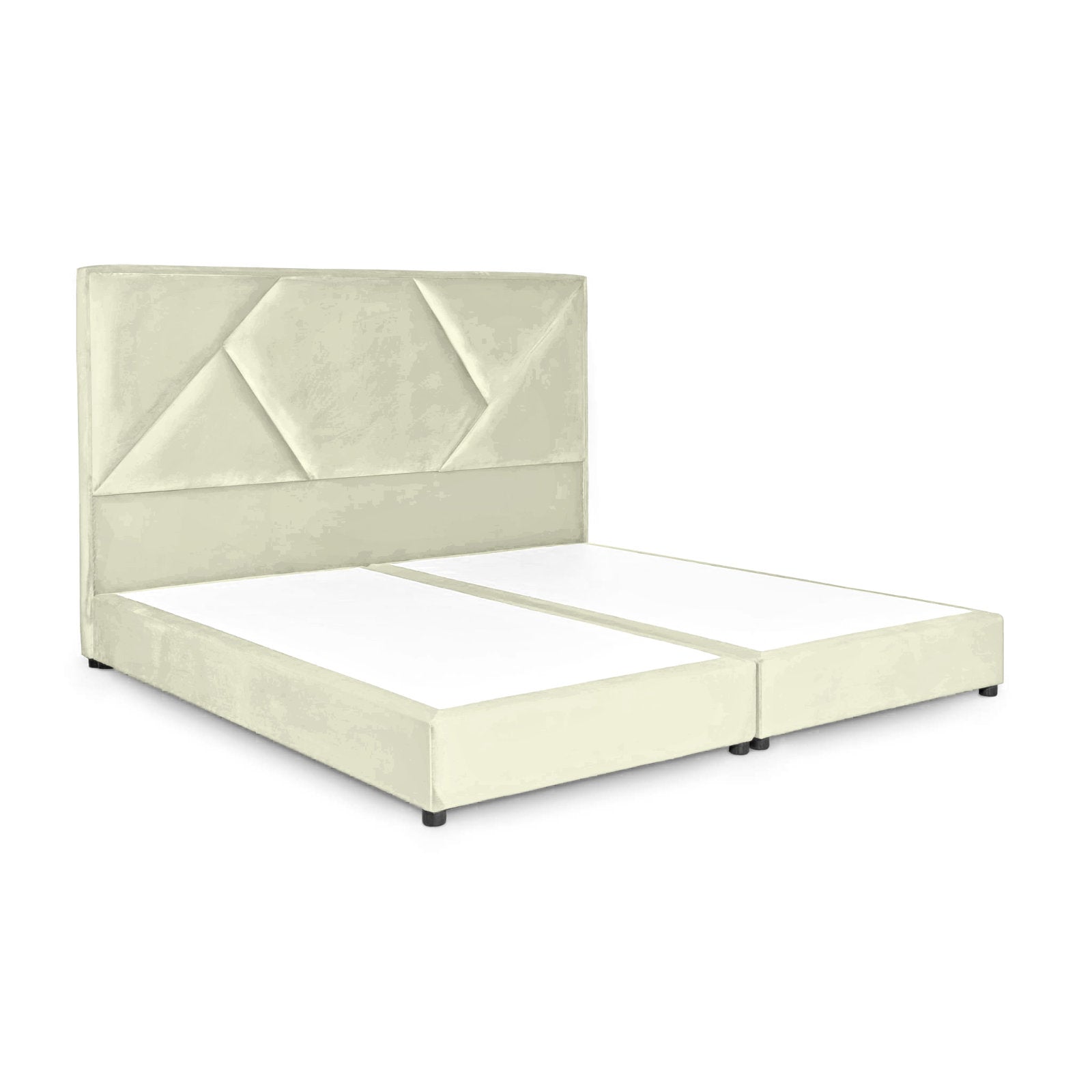 In House | Taj Mahal Bed Frame Linen Ivory 200x200