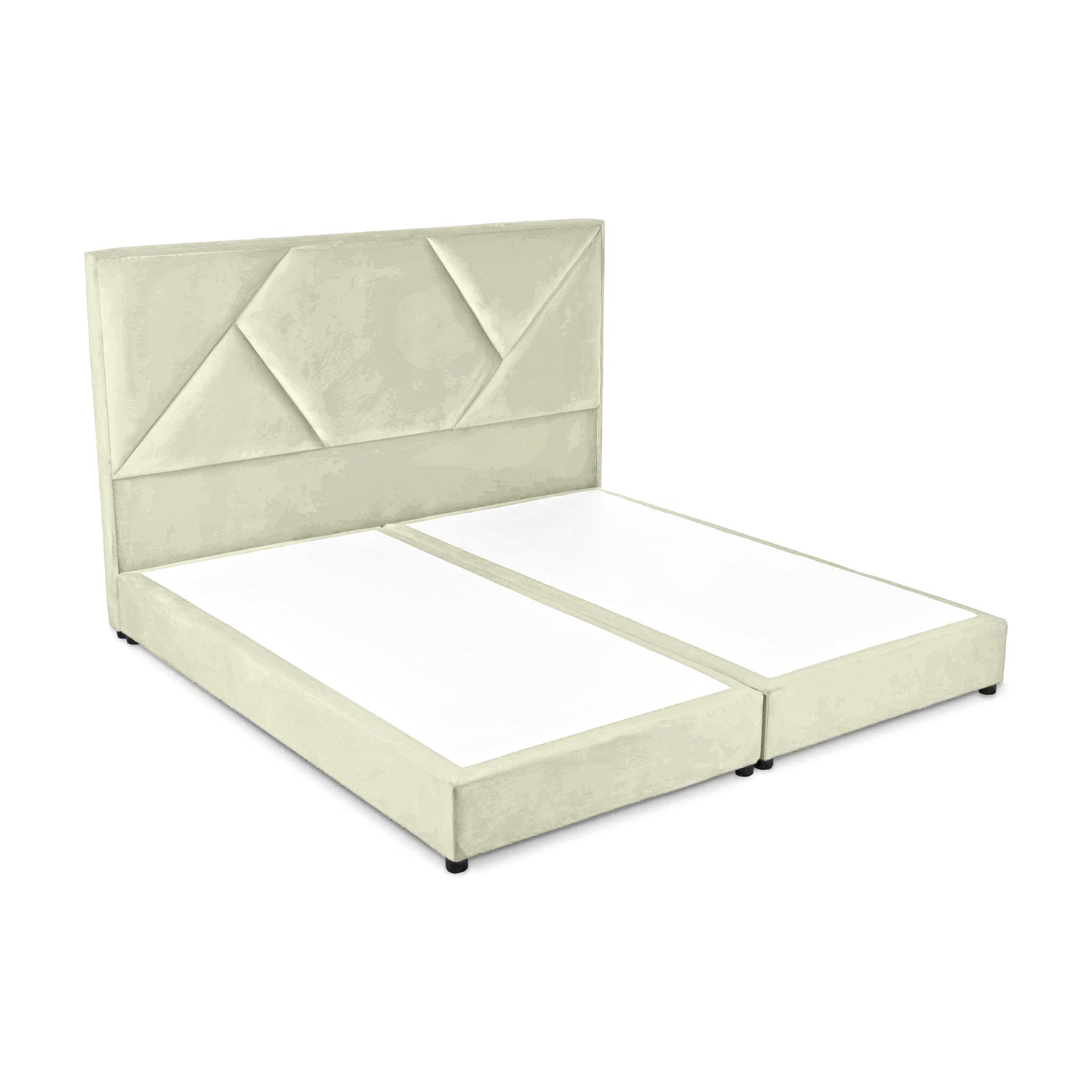 In House | Taj Bed Frame Velvet Ivory 200x140