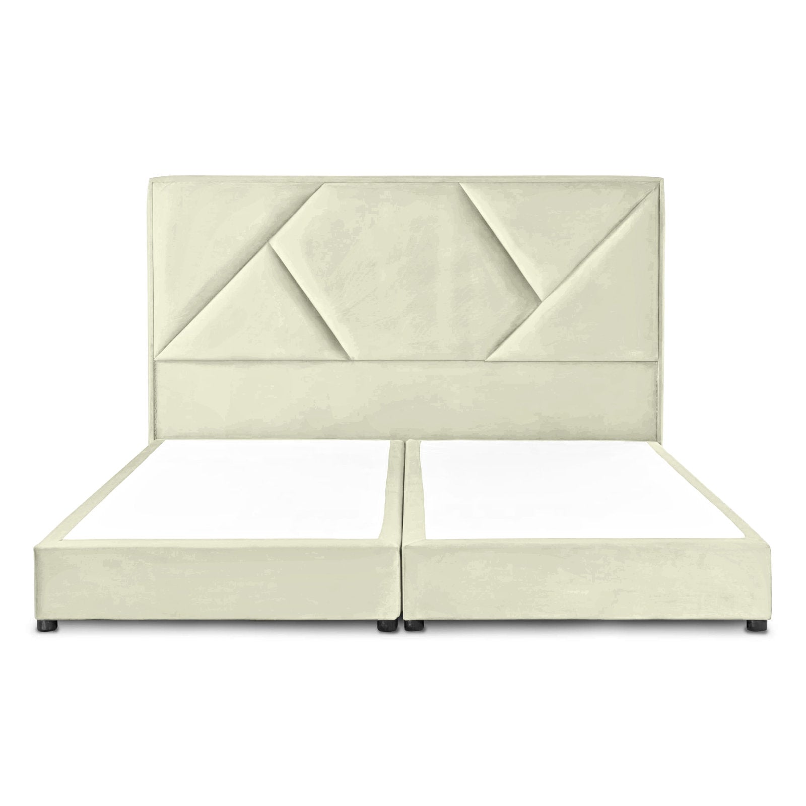 In House | Taj Bed Frame Velvet Ivory 200x100