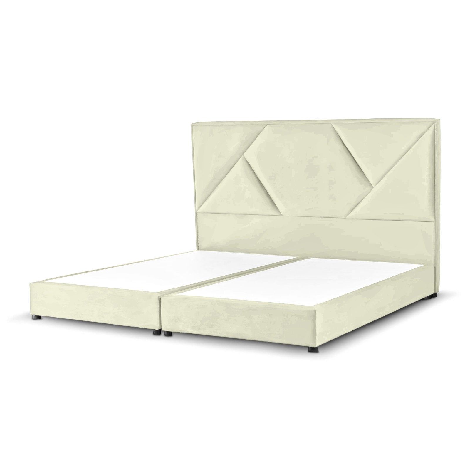 In House | Taj Bed Frame Velvet Ivory 200x100