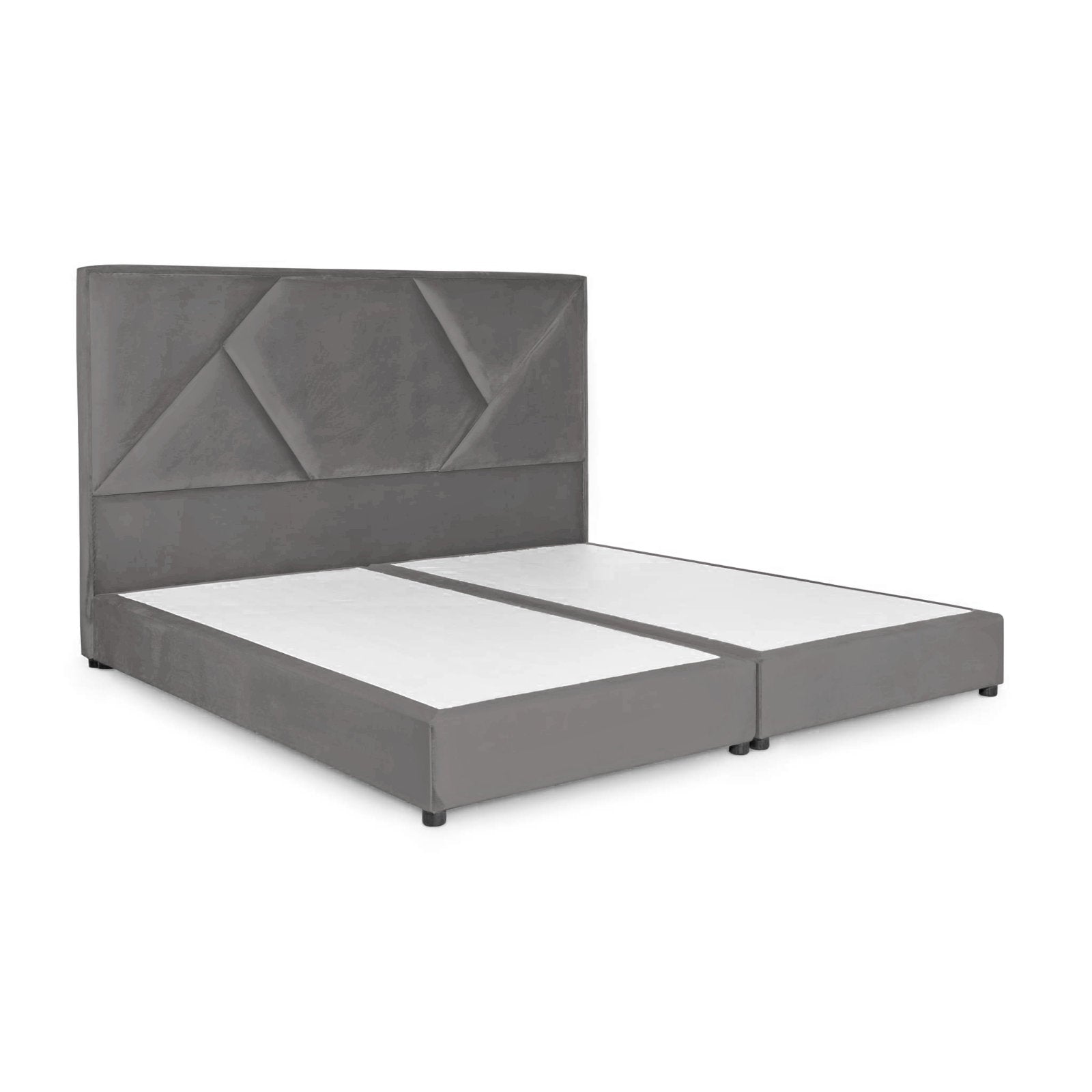 In House | Taj Mahal Bed Frame Linen Grey 200x200