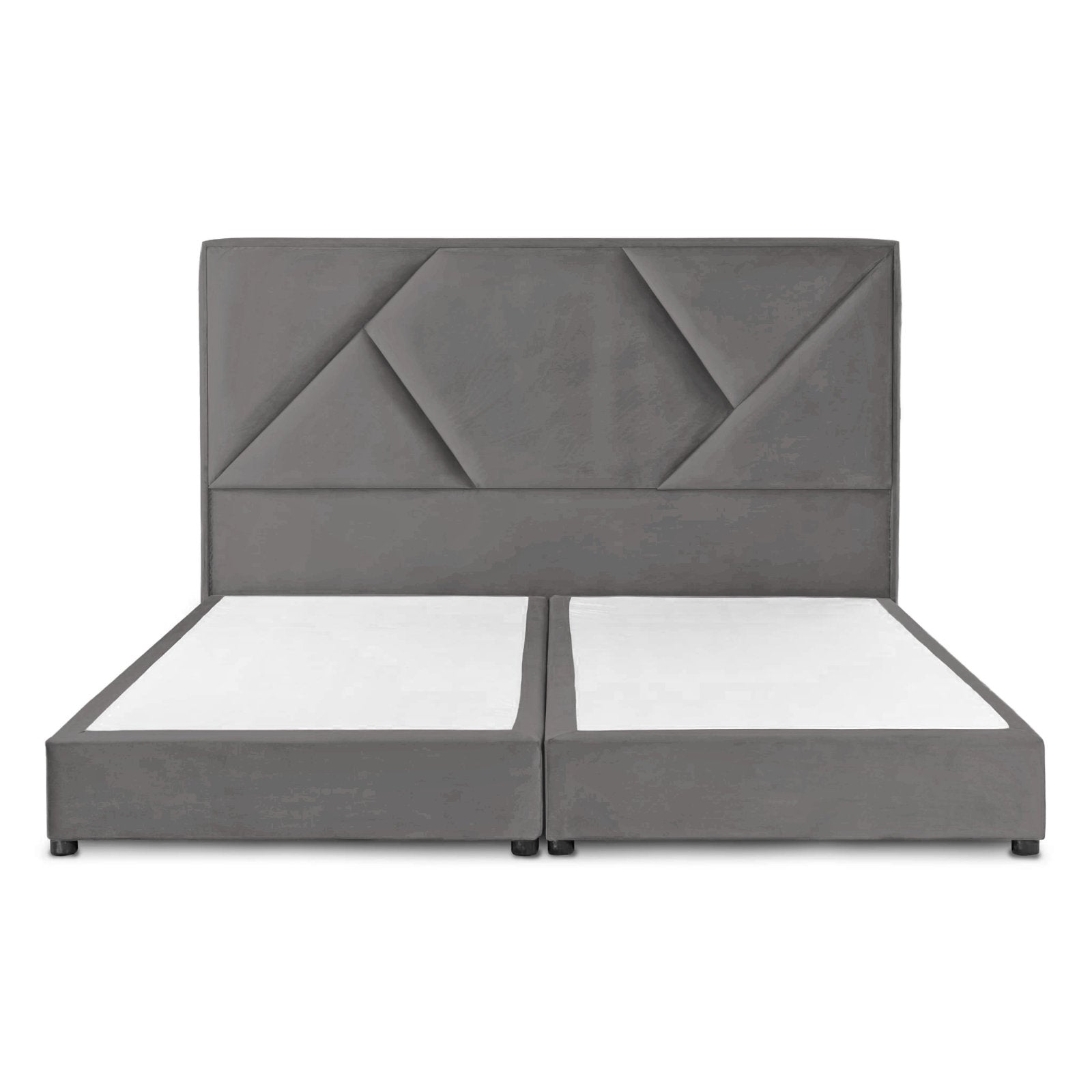 In House | Taj Bed Frame Velvet Grey 200x100