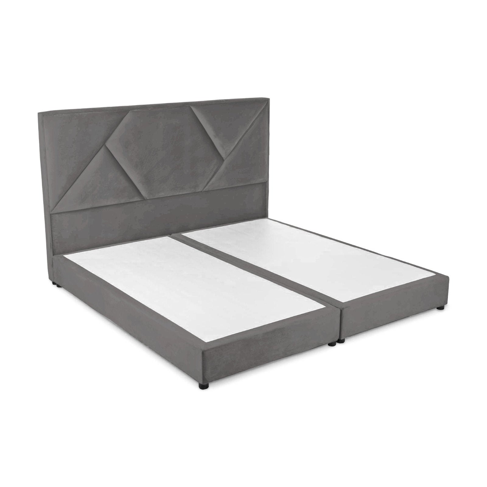 In House | Taj Mahal Bed Frame Linen Grey 200x140