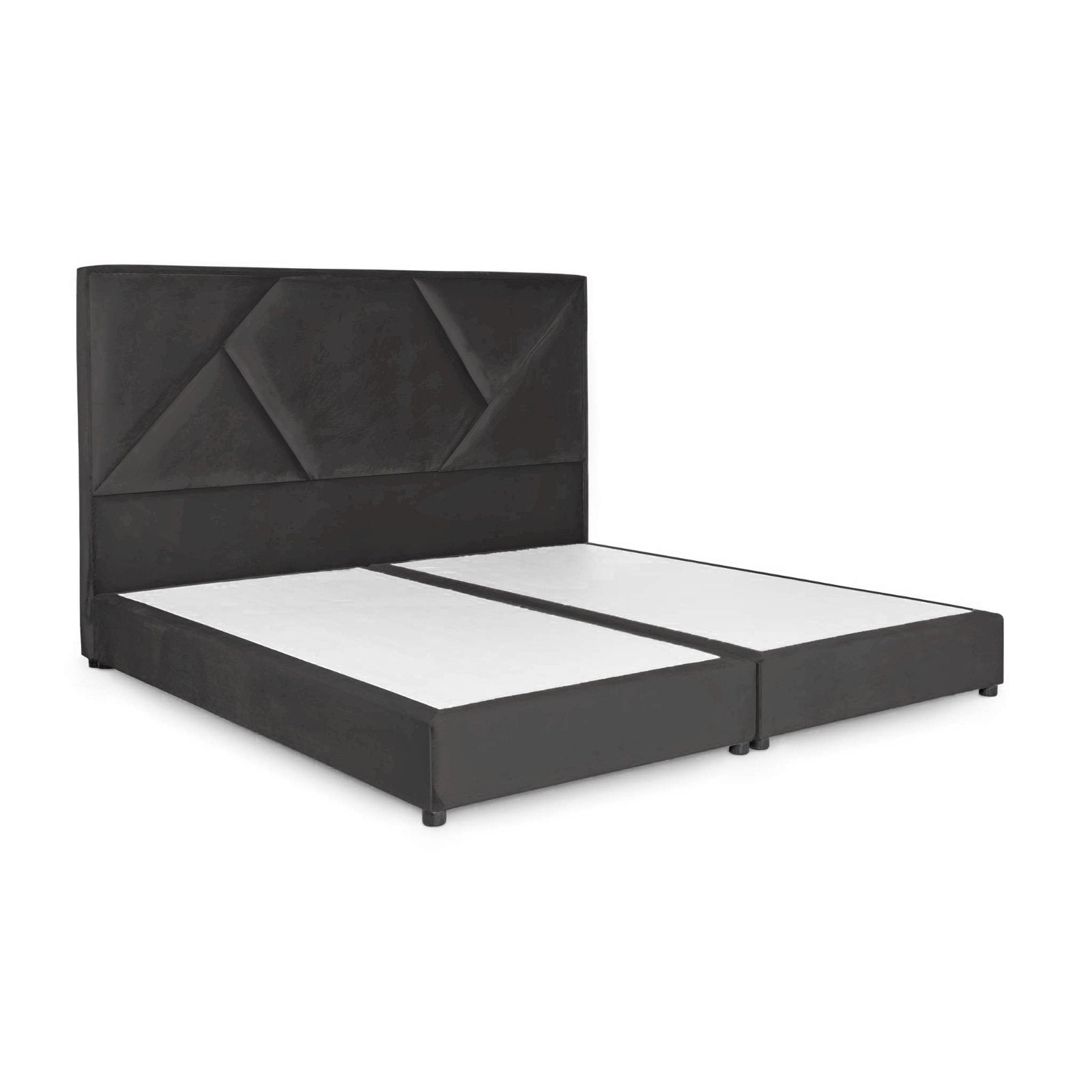 In House | Taj Mahal Bed Frame Linen Dark Grey 200x200