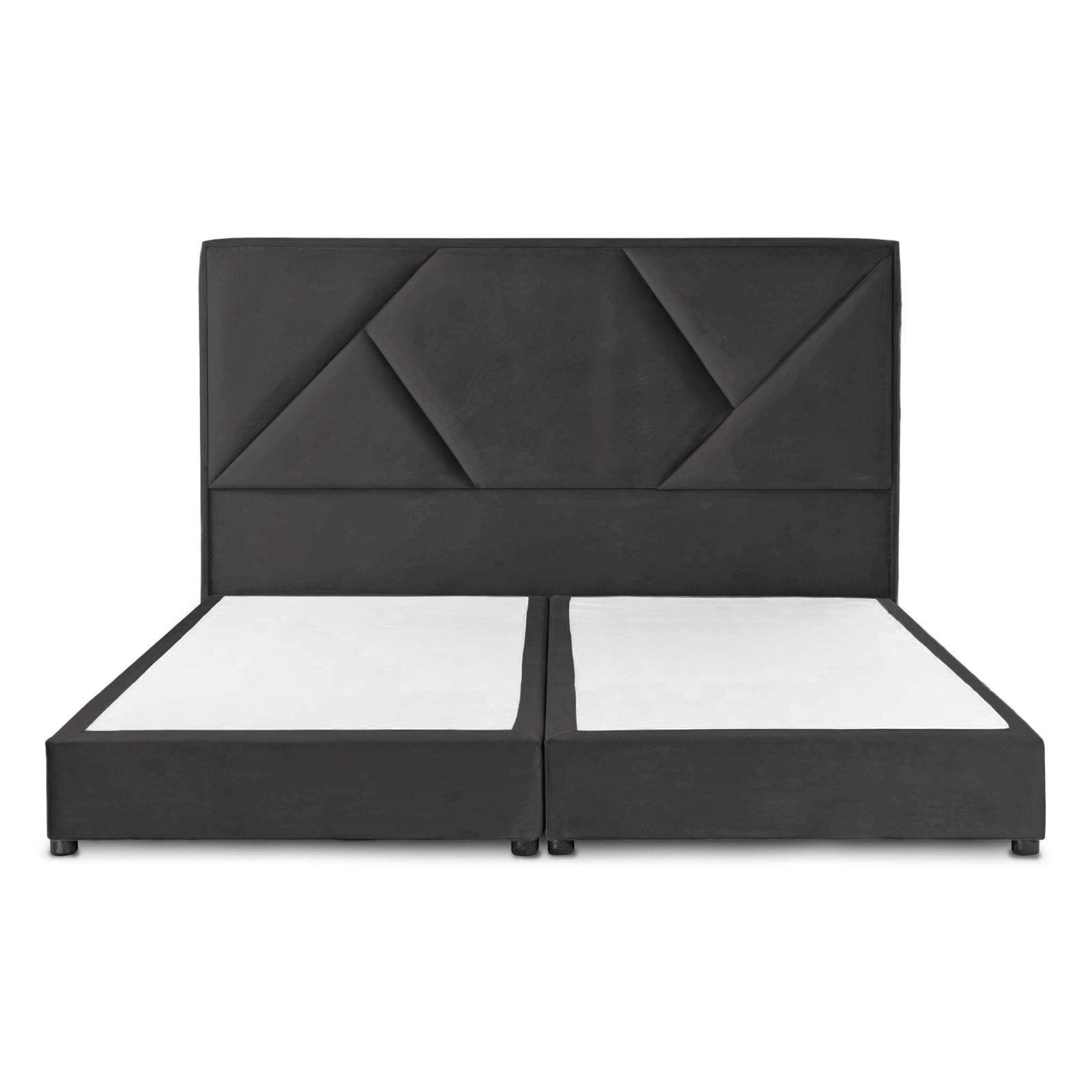 In House | Taj Mahal Bed Frame Linen Dark Grey 200x200
