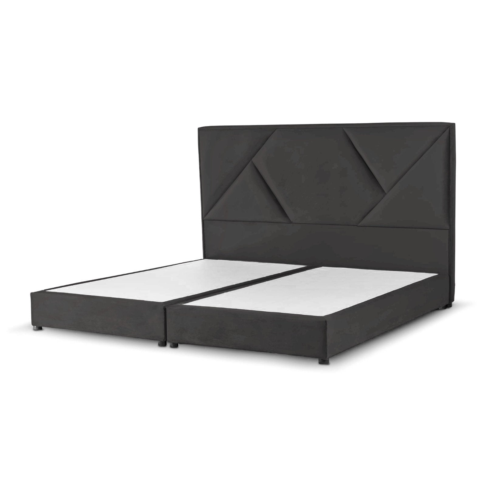 In House | Taj Mahal Bed Frame Linen Dark Grey 200x200