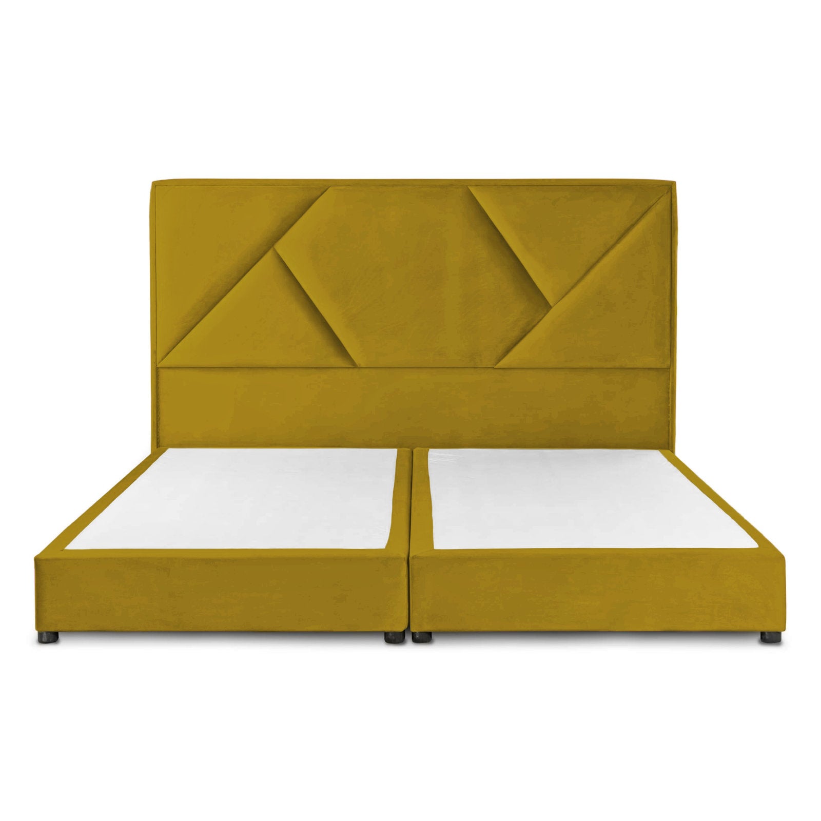 In House | Taj Bed Frame Velvet Gold 200x100