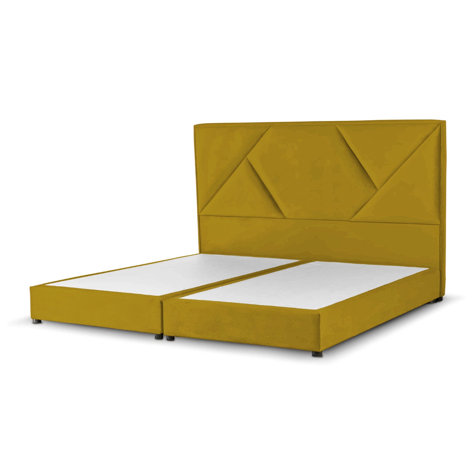 In House | Taj Bed Frame Velvet Gold 200x100