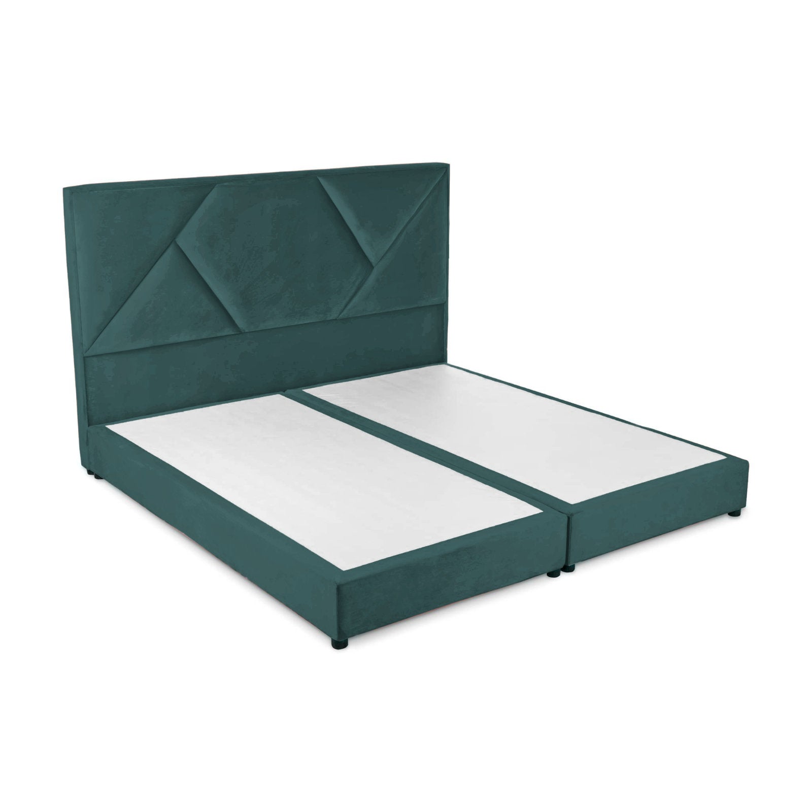 In House | Taj Mahal Bed Frame Linen Turquoise 200x200
