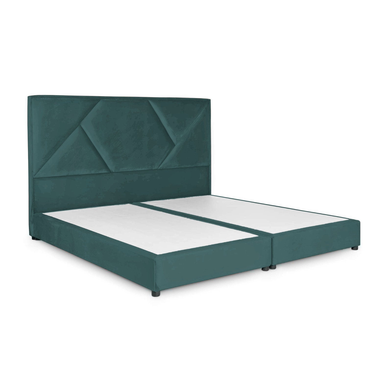 In House | Taj Mahal Bed Frame Linen Turquoise 200x200